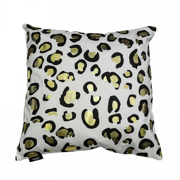 Pillow Decorative Throw Leopard White Black Multi Color 